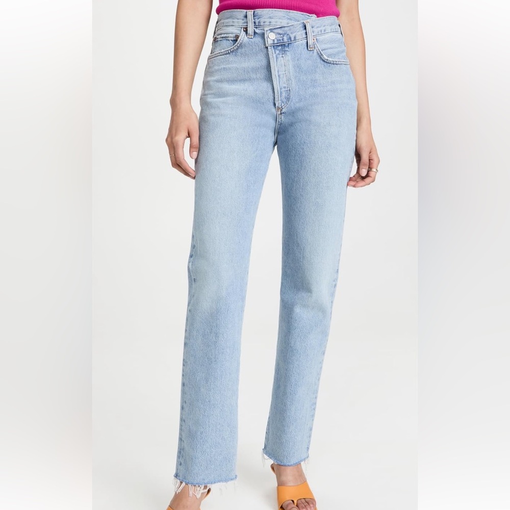 AGOLDE Criss cross straight jeans